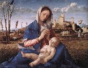 BELLINI, Giovanni Madonna of the Meadow (Madonna del prato) gh oil painting reproduction